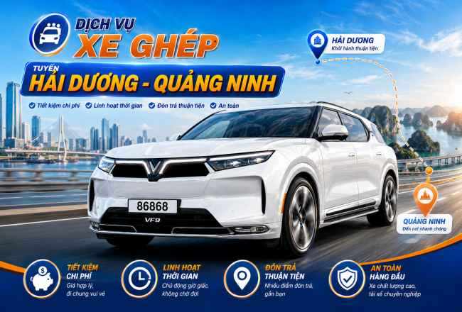 Dịch Vụ Xe Ghép Hải Dương Đi Quảng Ninh – Tiện Lợi, Tiết Kiệm, An Toàn
